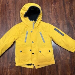 Yellow Kids Jacket with Hood